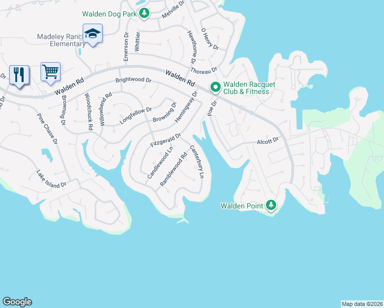 map of restaurants, bars, coffee shops, grocery stores, and more near 3223 Canterbury Lane in Montgomery