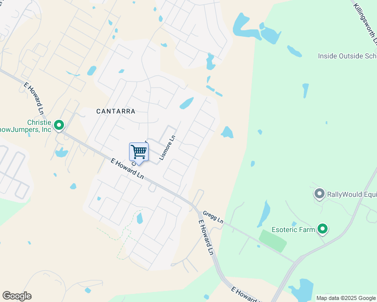 map of restaurants, bars, coffee shops, grocery stores, and more near 4700 Quarrybank Drive in Pflugerville