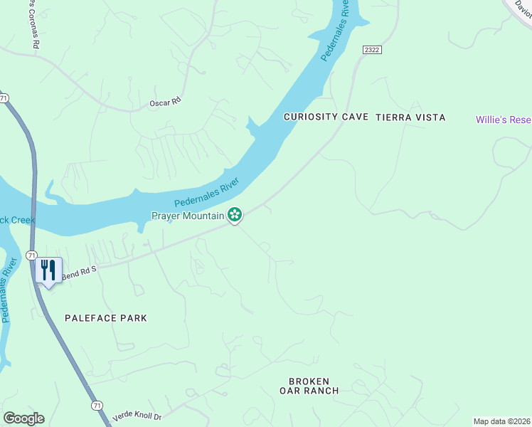 map of restaurants, bars, coffee shops, grocery stores, and more near 2515 Pace Bend Road South in Spicewood
