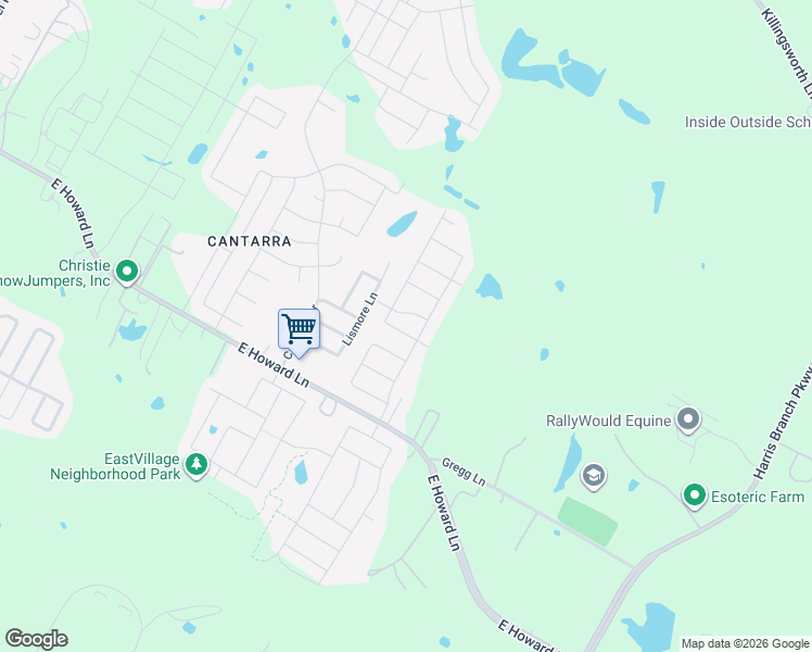 map of restaurants, bars, coffee shops, grocery stores, and more near 4700 Quarrybank Drive in Pflugerville