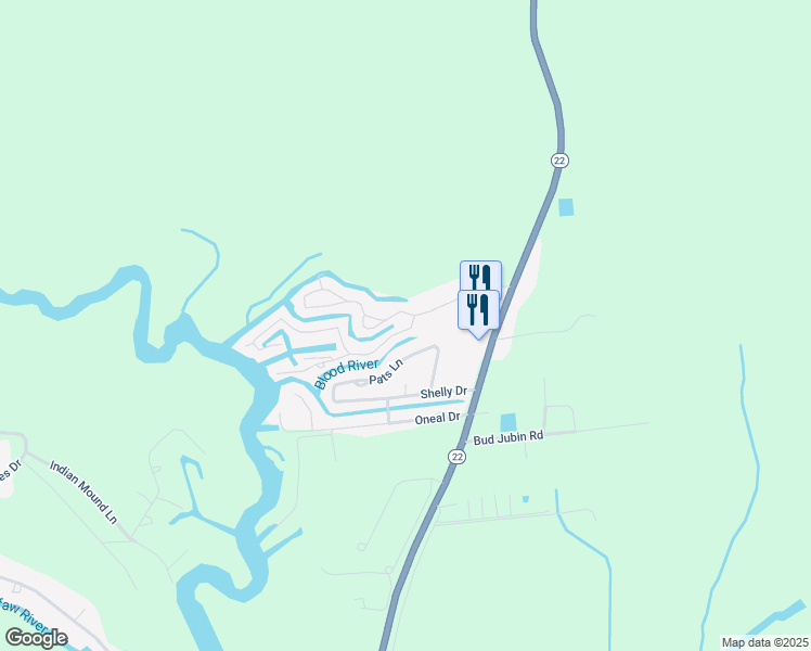 map of restaurants, bars, coffee shops, grocery stores, and more near 32000 Tetanne Drive in Springfield