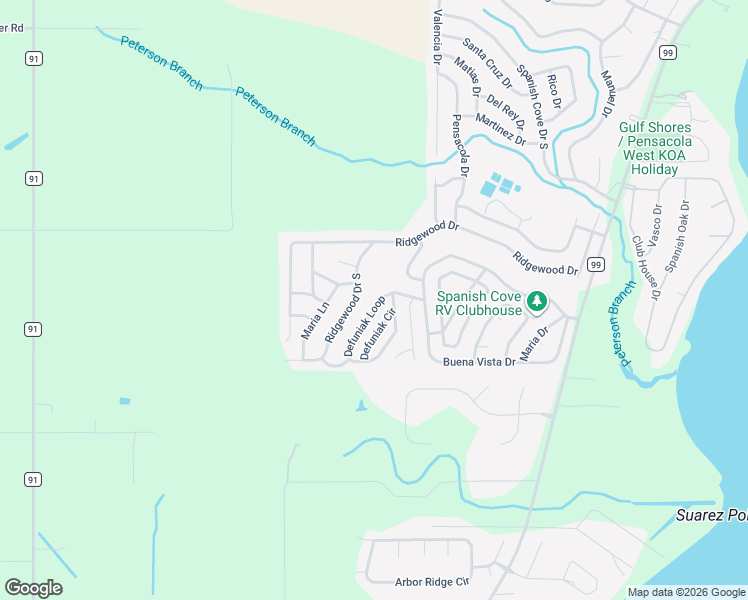 map of restaurants, bars, coffee shops, grocery stores, and more near 1966 Ridgewood Dr in Lillian