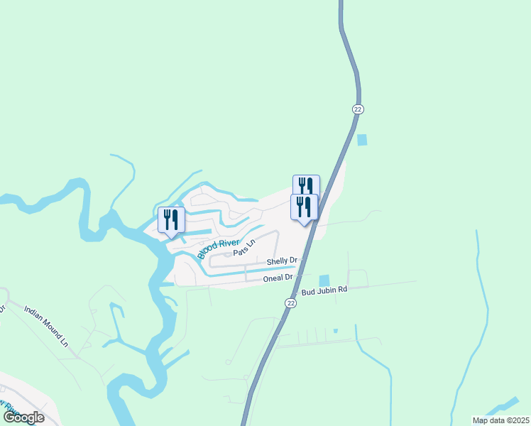 map of restaurants, bars, coffee shops, grocery stores, and more near 32000 Tetanne Drive in Springfield