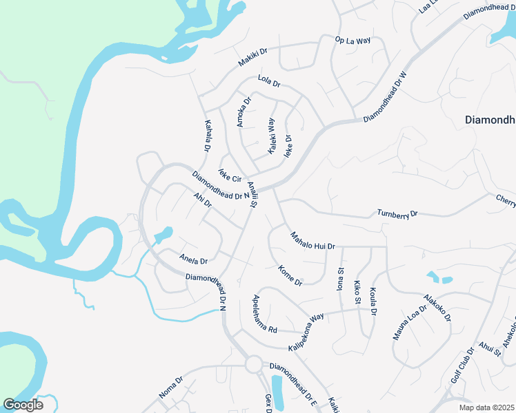 map of restaurants, bars, coffee shops, grocery stores, and more near 7455 Analii Street in Diamondhead