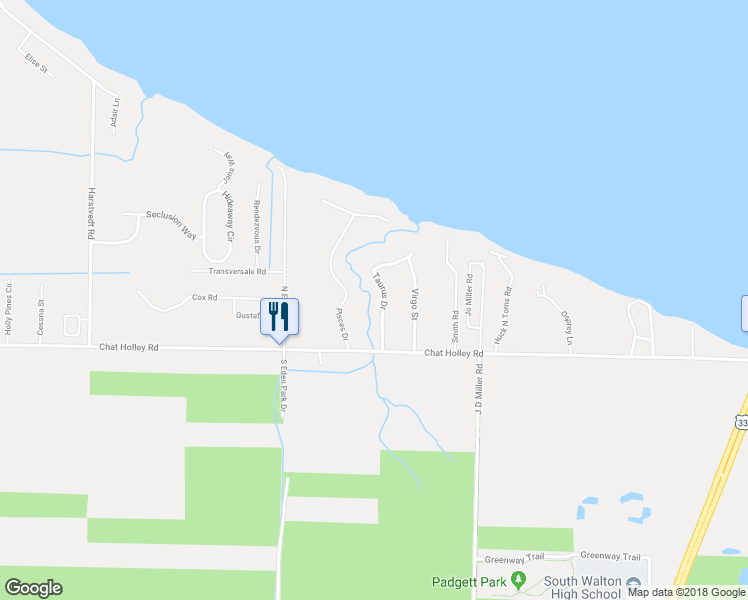 map of restaurants, bars, coffee shops, grocery stores, and more near 117 Taurus Drive in Santa Rosa Beach