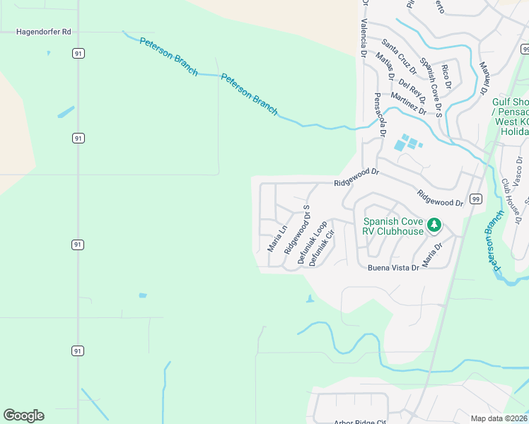 map of restaurants, bars, coffee shops, grocery stores, and more near 1996 Ridgewood Dr in Lillian