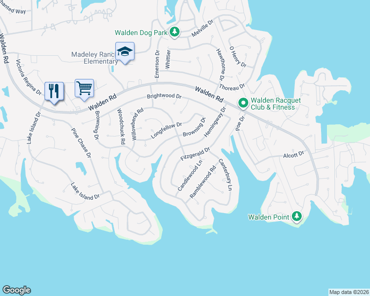 map of restaurants, bars, coffee shops, grocery stores, and more near 3202 Hemingway Drive in Montgomery