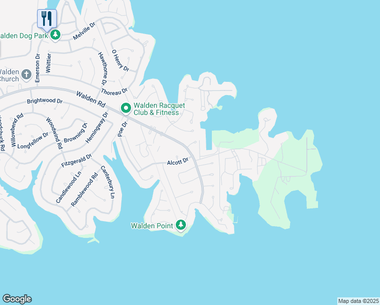 map of restaurants, bars, coffee shops, grocery stores, and more near 3306 Vineyard Lane in Montgomery