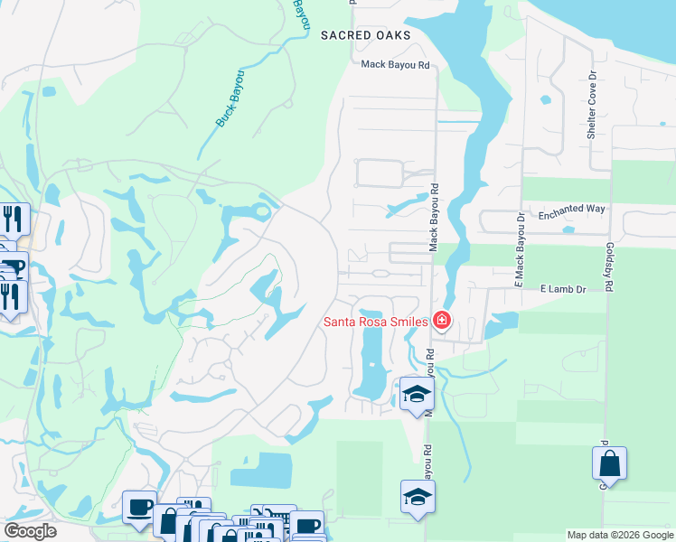 map of restaurants, bars, coffee shops, grocery stores, and more near 1961 Baytowne Ave E in Miramar Beach