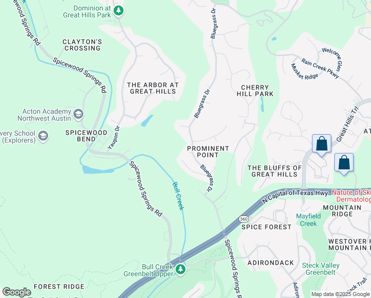 map of restaurants, bars, coffee shops, grocery stores, and more near 5702 Alata Cove in Austin