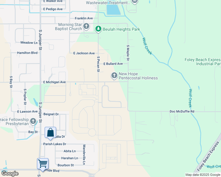map of restaurants, bars, coffee shops, grocery stores, and more near 1013 East Michigan Avenue in Foley