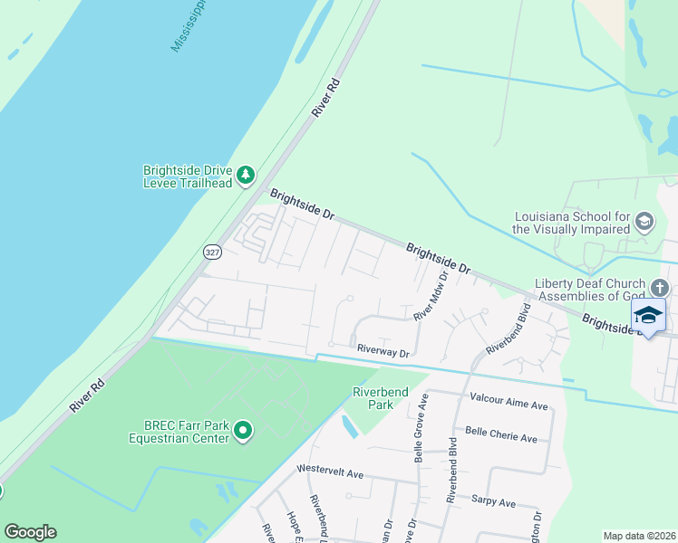 map of restaurants, bars, coffee shops, grocery stores, and more near 5196 Myrtle Trail Drive in Baton Rouge