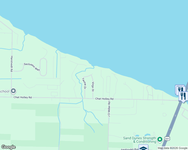 map of restaurants, bars, coffee shops, grocery stores, and more near 344 Taurus Drive in Santa Rosa Beach