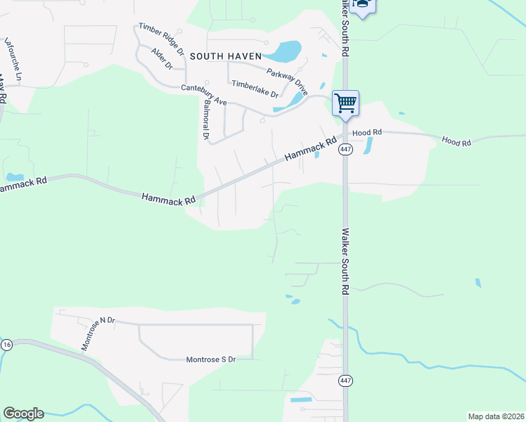 map of restaurants, bars, coffee shops, grocery stores, and more near 22331 Achord Road in Denham Springs