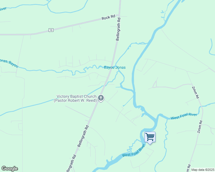 map of restaurants, bars, coffee shops, grocery stores, and more near 14371A Bellingrath Road in Coden