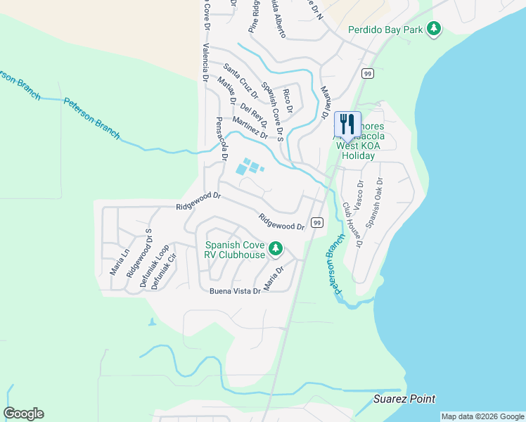 map of restaurants, bars, coffee shops, grocery stores, and more near 1359 Caney Loop in Lillian