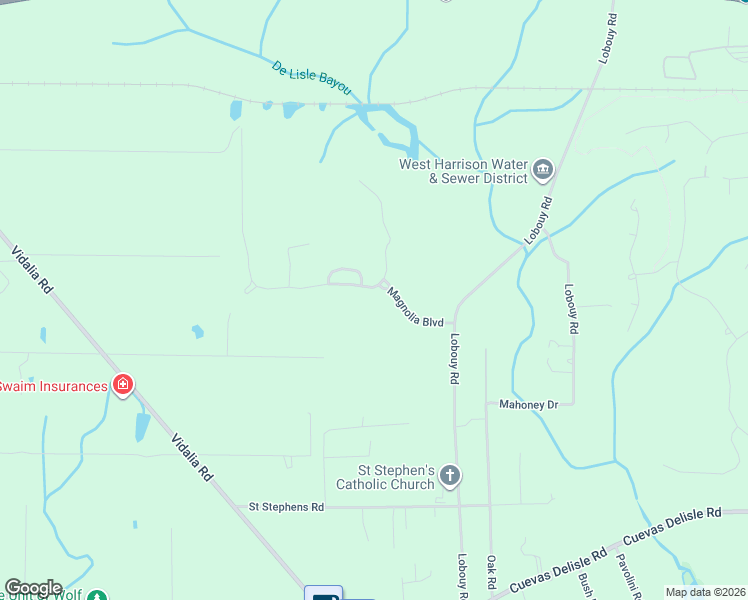 map of restaurants, bars, coffee shops, grocery stores, and more near 7445-7449 Magnolia Loop in Pass Christian