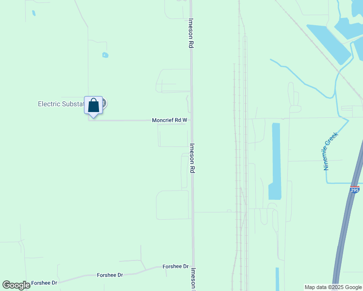map of restaurants, bars, coffee shops, grocery stores, and more near 5560 Imeson Road in Jacksonville