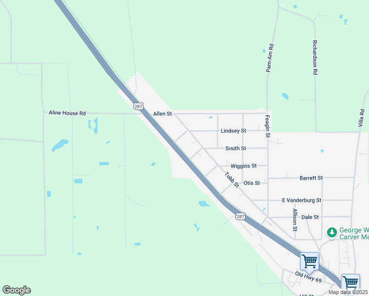 map of restaurants, bars, coffee shops, grocery stores, and more near 244-298 Smith St in Kountze