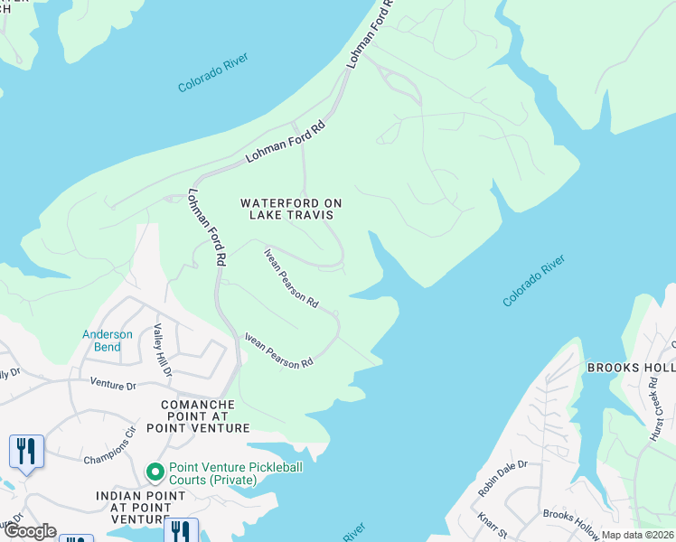 map of restaurants, bars, coffee shops, grocery stores, and more near 1101 Ivean Pearson Road in Leander