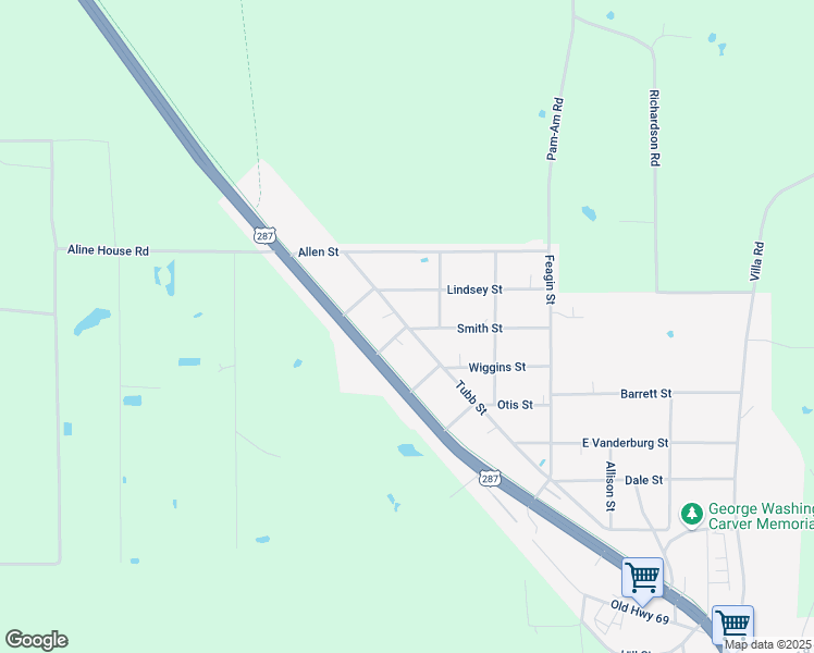 map of restaurants, bars, coffee shops, grocery stores, and more near 298 Smith St in Kountze