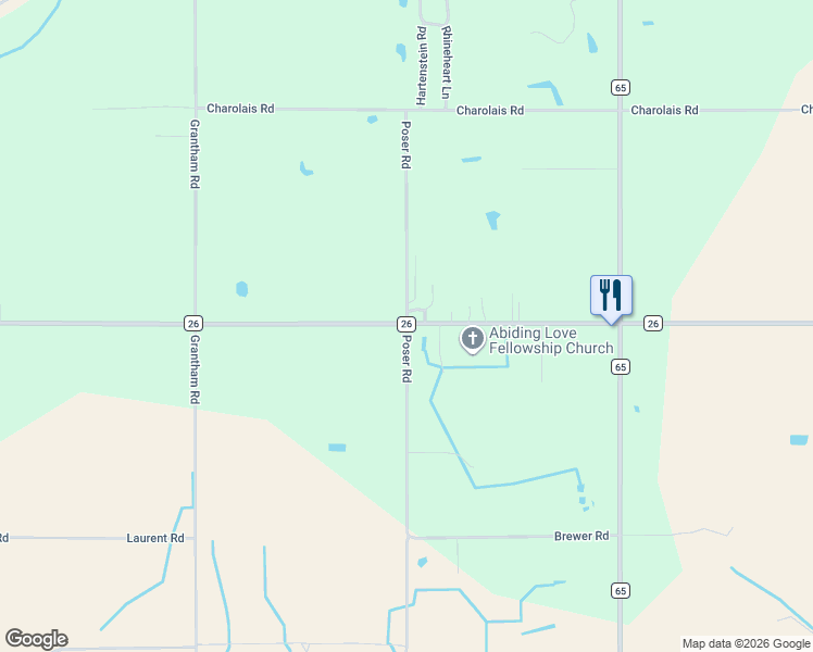 map of restaurants, bars, coffee shops, grocery stores, and more near 17500 Brewer Road in Foley