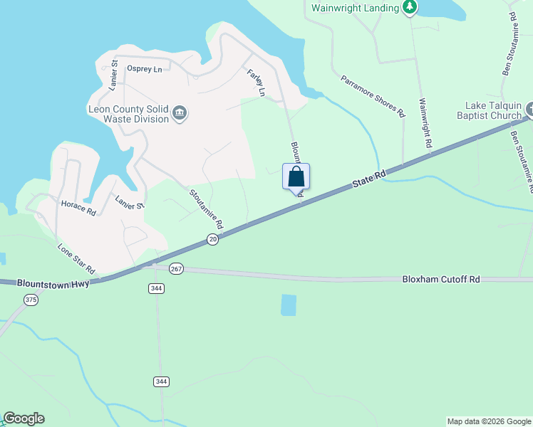 map of restaurants, bars, coffee shops, grocery stores, and more near 22418 Blountstown Highway in Tallahassee