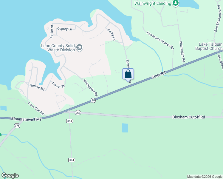 map of restaurants, bars, coffee shops, grocery stores, and more near 22418 Blountstown Highway in Tallahassee
