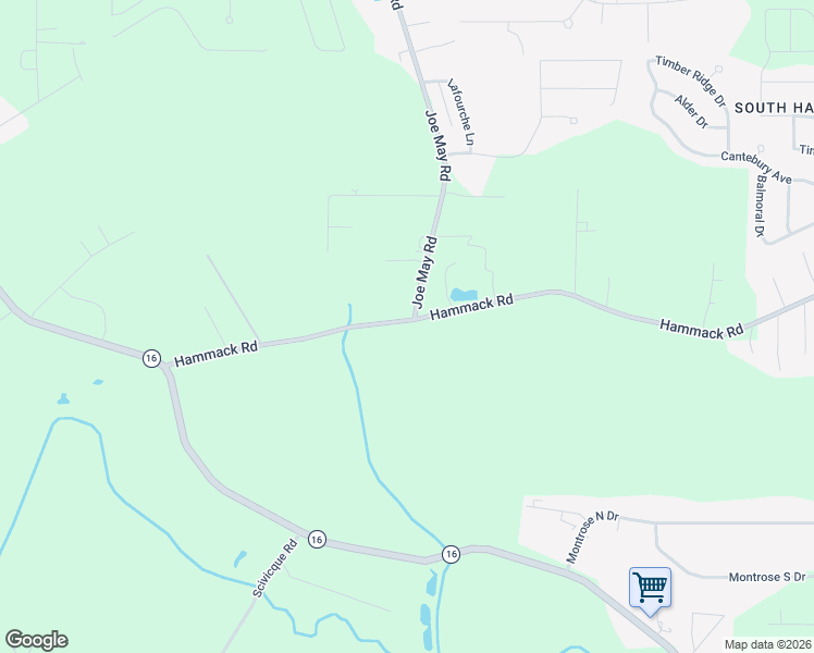 map of restaurants, bars, coffee shops, grocery stores, and more near 22550 Joe May Road in Denham Springs