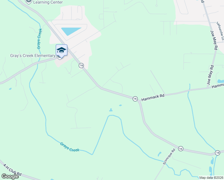 map of restaurants, bars, coffee shops, grocery stores, and more near 22366 Louisiana 16 in Denham Springs