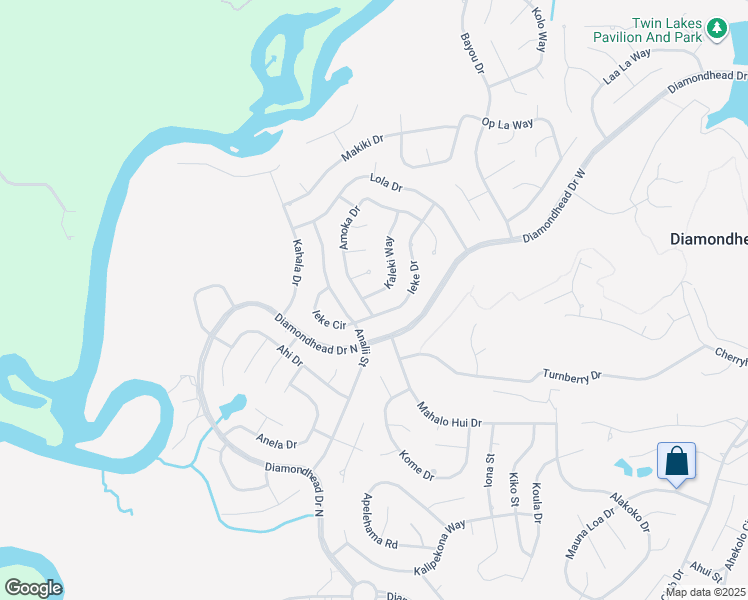 map of restaurants, bars, coffee shops, grocery stores, and more near 846 Kaleki Court in Diamondhead