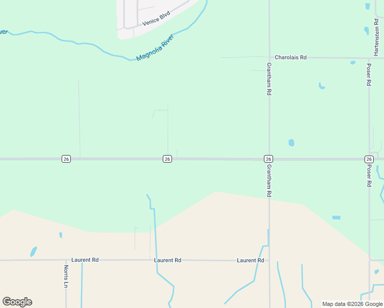 map of restaurants, bars, coffee shops, grocery stores, and more near 16627 County Road 26 in Foley