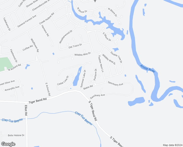 map of restaurants, bars, coffee shops, grocery stores, and more near 18915 Tresaunce Court in Baton Rouge