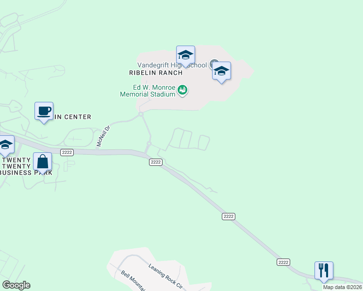map of restaurants, bars, coffee shops, grocery stores, and more near 7512 Colina Vista Loop in Austin