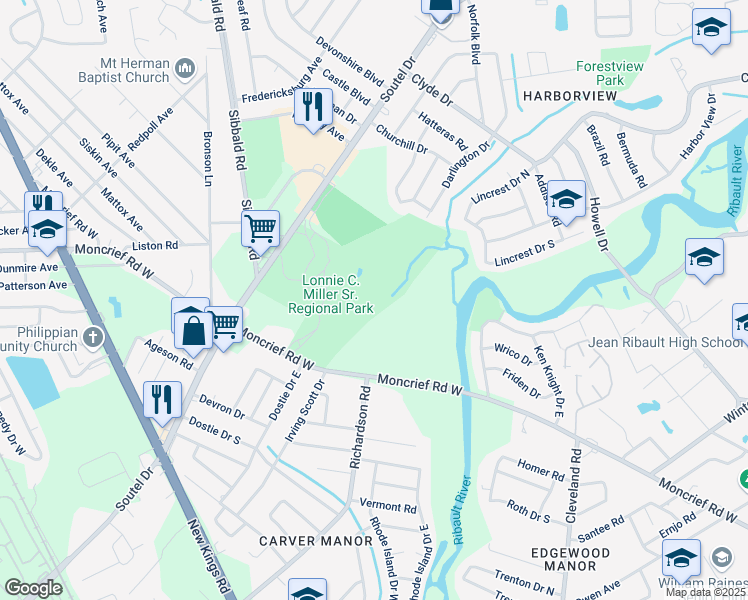 map of restaurants, bars, coffee shops, grocery stores, and more near 7689 Price Lane in Jacksonville