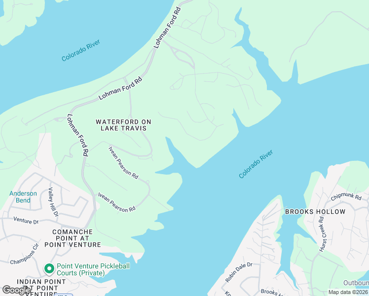 map of restaurants, bars, coffee shops, grocery stores, and more near 1329 Osprey Ridge Loop in Lago Vista