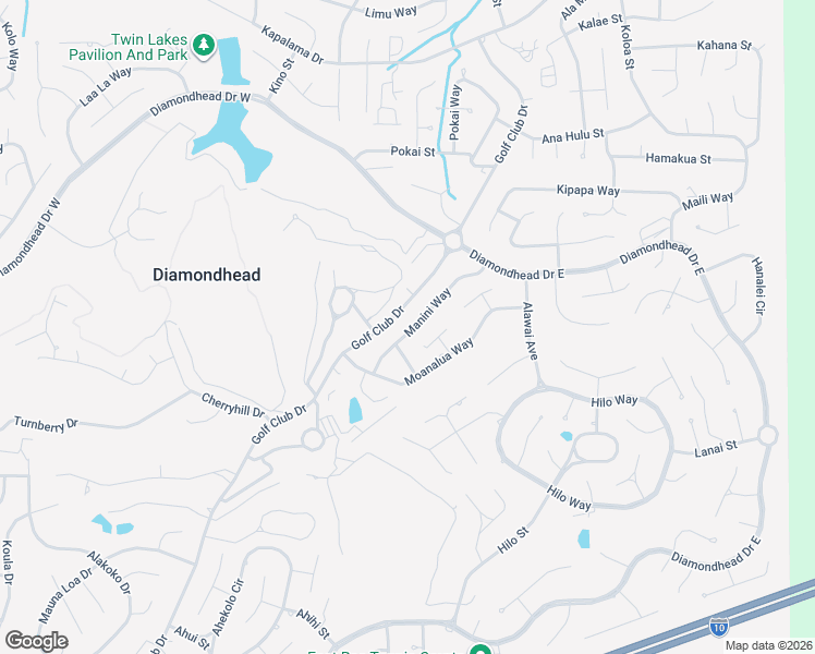 map of restaurants, bars, coffee shops, grocery stores, and more near 87122 Golf Club Drive in Diamondhead