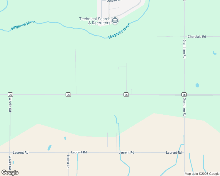 map of restaurants, bars, coffee shops, grocery stores, and more near 16297 County Road 26 in Foley