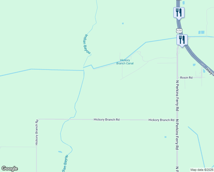 map of restaurants, bars, coffee shops, grocery stores, and more near 5661 Hickory Branch Road in Lake Charles