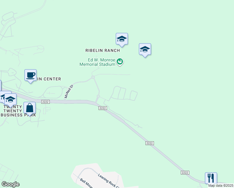 map of restaurants, bars, coffee shops, grocery stores, and more near 7305 Colina Vista Loop in Austin