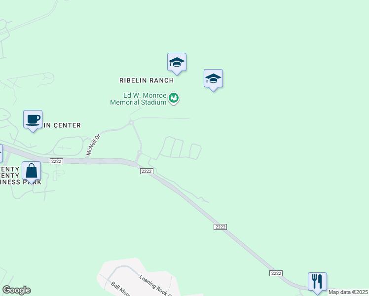 map of restaurants, bars, coffee shops, grocery stores, and more near 7512 Colina Vista Loop in Austin