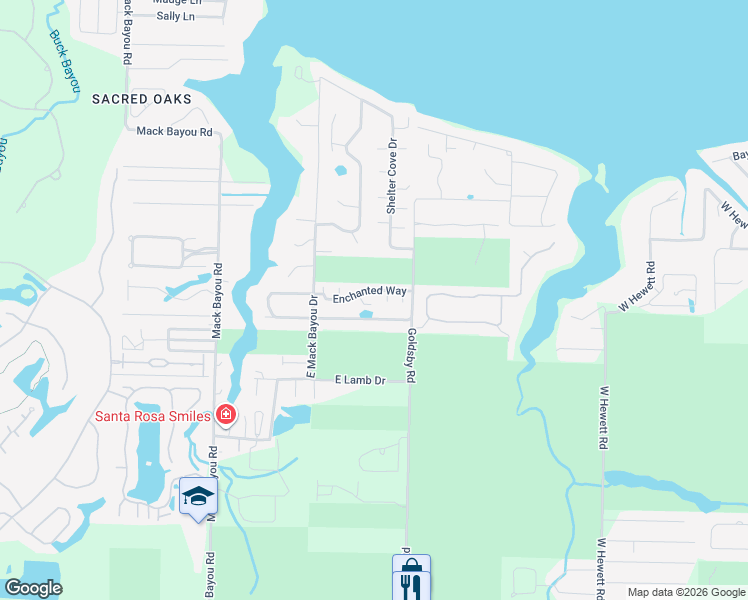 map of restaurants, bars, coffee shops, grocery stores, and more near 39 Primrose Court in Santa Rosa Beach