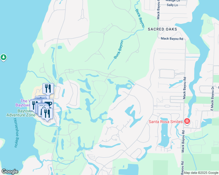map of restaurants, bars, coffee shops, grocery stores, and more near 1603 San Marina Boulevard in Miramar Beach
