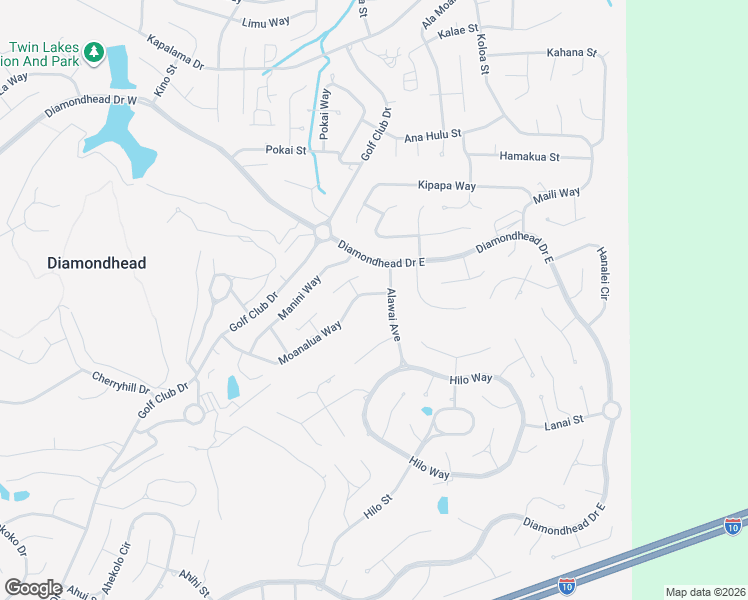 map of restaurants, bars, coffee shops, grocery stores, and more near 8860 Moanalua Way in Diamondhead