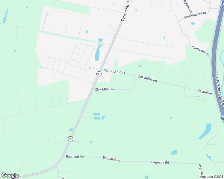 map of restaurants, bars, coffee shops, grocery stores, and more near Zick Miller Road in Sunset