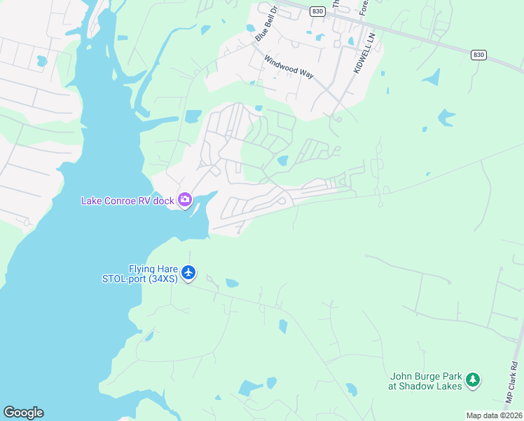 map of restaurants, bars, coffee shops, grocery stores, and more near 544-550 Old Montgomery Road in Willis