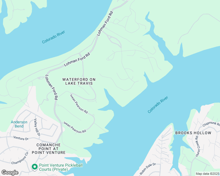 map of restaurants, bars, coffee shops, grocery stores, and more near 1329 Osprey Ridge Loop in Lago Vista