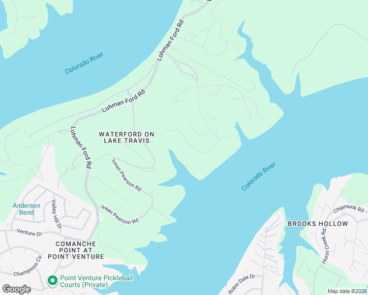 map of restaurants, bars, coffee shops, grocery stores, and more near 1329 Osprey Ridge Loop in Lago Vista
