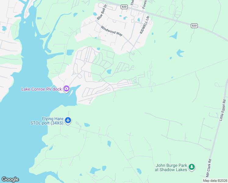 map of restaurants, bars, coffee shops, grocery stores, and more near 544 Thousand Trails Road in Willis