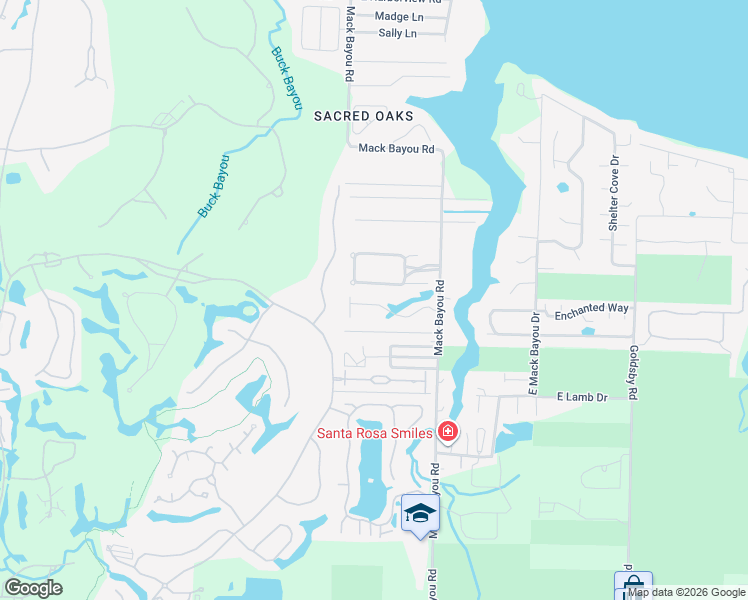 map of restaurants, bars, coffee shops, grocery stores, and more near 407 Carson Oaks Lane in Santa Rosa Beach